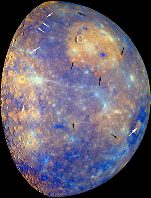 Mercurio en falso color