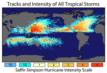 mapa de huracanes