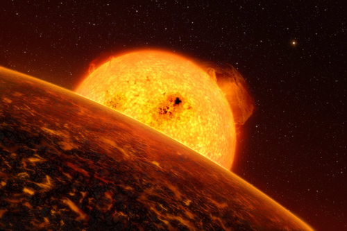 arte digital exoplaneta rocoso